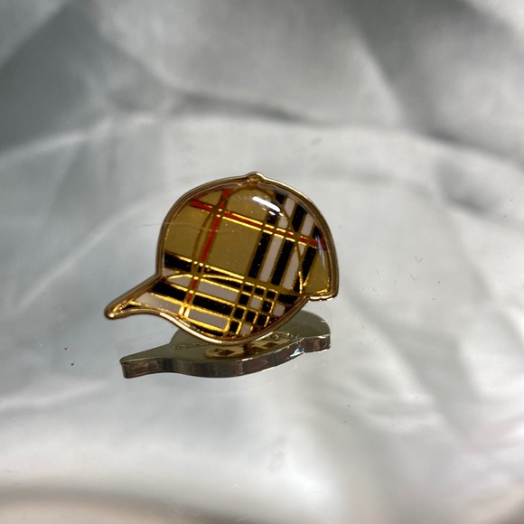 Burberry Other - Burberry Nova Check Cap Pin/ Tie Tack NEW! RARE! 🧢